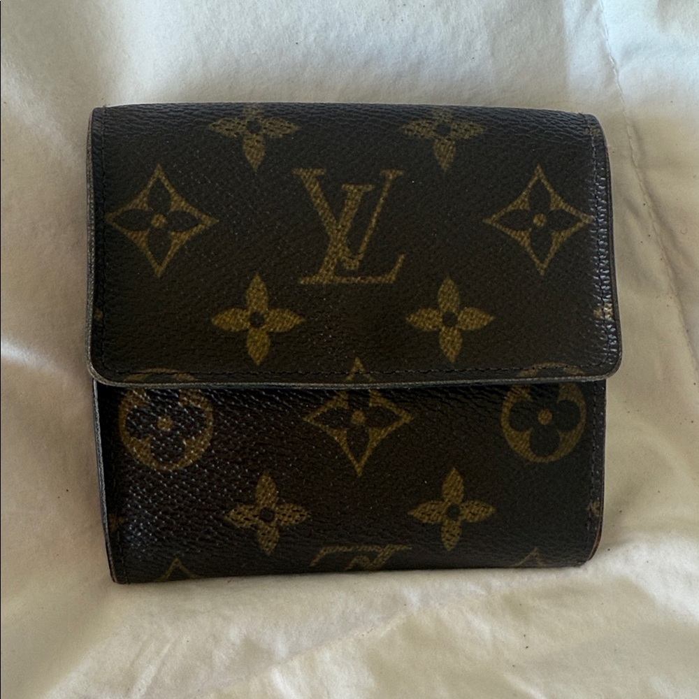 Louis Vuitton Black and Gold Monogram Wallet
